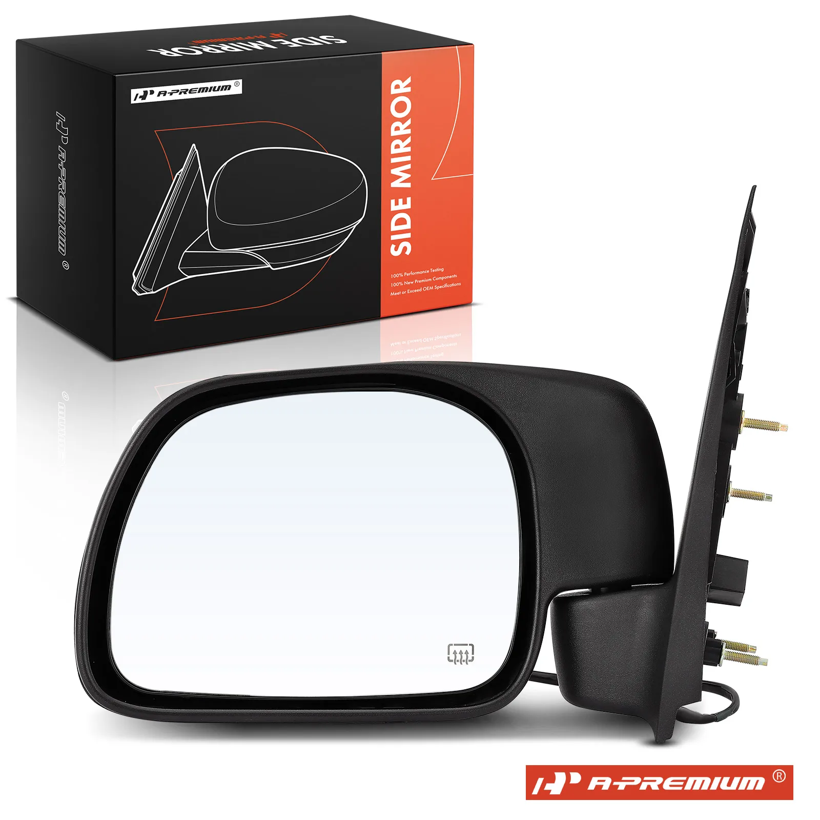 A-Premium Driver Side Power Door Mirror for Ford F-250 Super Duty F-350 Super Duty F-450 Super Duty F-550 Super Duty 08-16 Black
