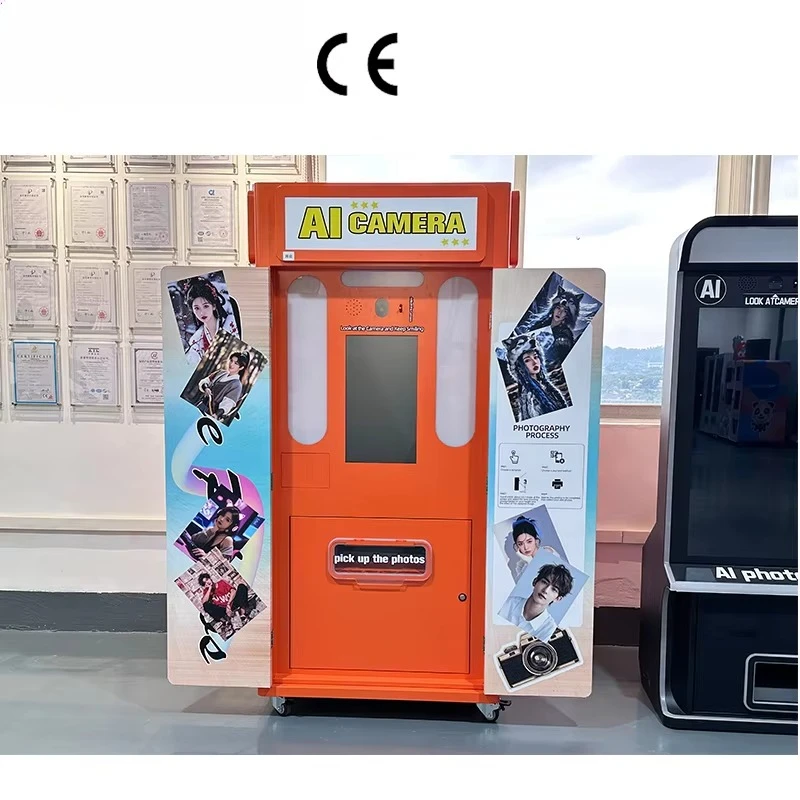 Self-Portrait Photo Booth Printer Cash Card Payment System with Customizable for Shopping Mall Entertainment Photo Booths