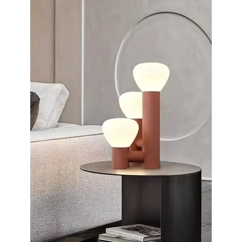 

Art Glass Desk Lamp Designer Hotel Bedroom Bedside Living Room Model Room Decoration Lighting Fixtures