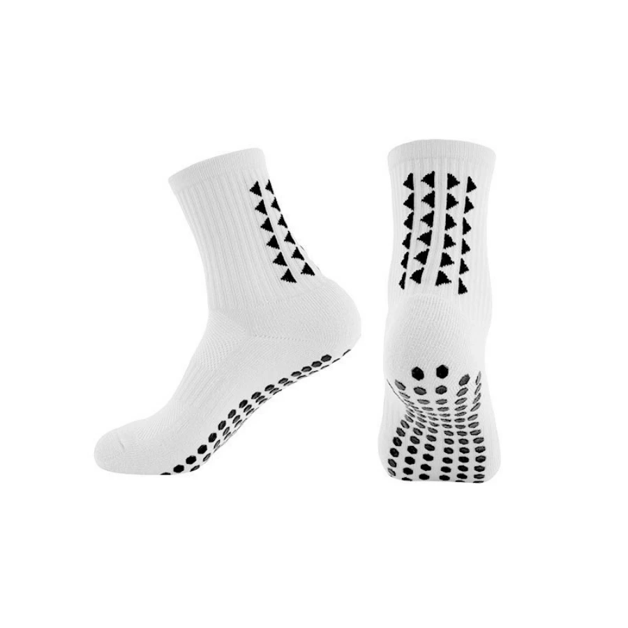 

Football socks, men's mid tube sports socks, running socks, anti slip silicone thick towel bottom, wear-resistant and sweat abso