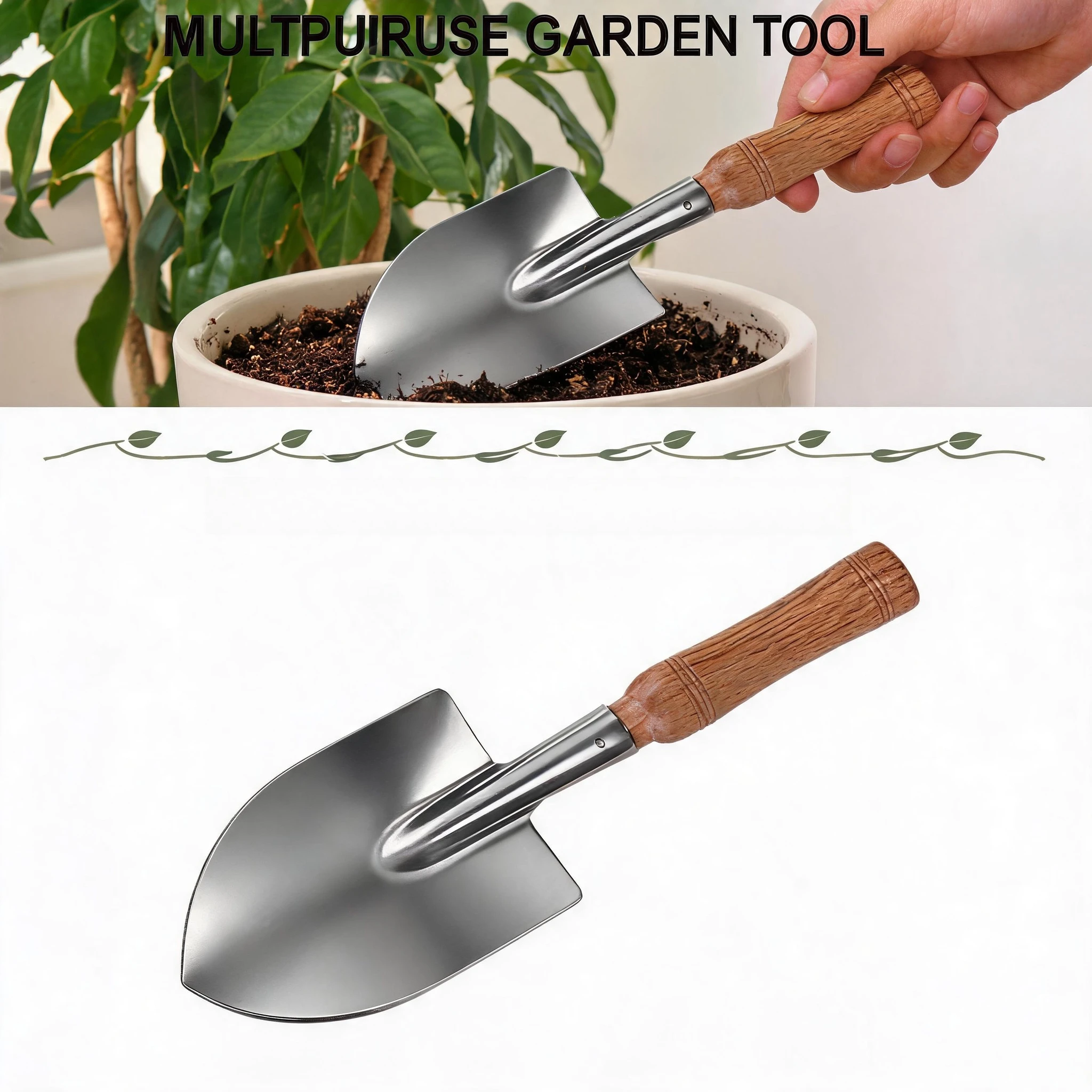 

Digging Soil Durable Stainless Steel Small Shovels Garden Tools Pot Planting Succulent Flower Spades Planting Flowers Gardening