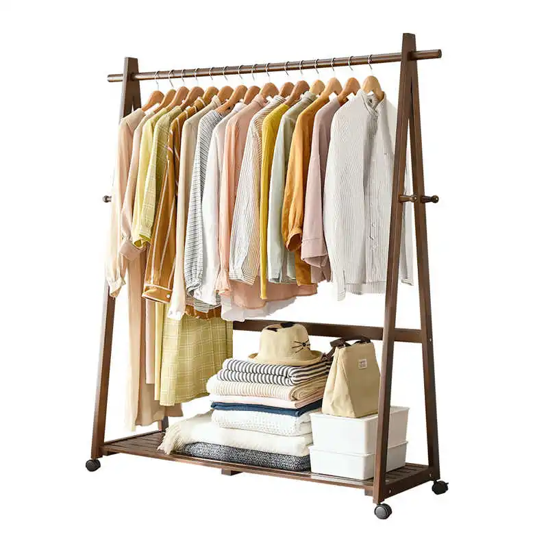 

Indoor furniture drying rack indoor drying rack floor-to-ceiling hanger solid wood head large hanger drying quilt hanger