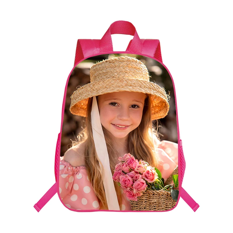 Nylonowy plecak z nadrukami Nastya dziecięca tornister szkolny niestandardowy plecak o dużej pojemności torby dla dzieci dla dziewczynek Kawaii tornister