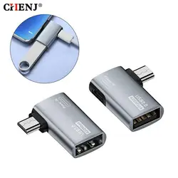 OTG Cable Adapter 90 Degree Micro USB OTG Adapter For Fire Stick TV Micro USB To USB OTG With Power Supply Left Right Angled