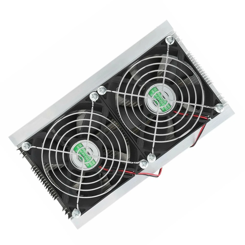 

Thermoelectric Peltier Refrigeration Cooling System Kit Cooler Double Fan DIY High-selling Tool Accessories
