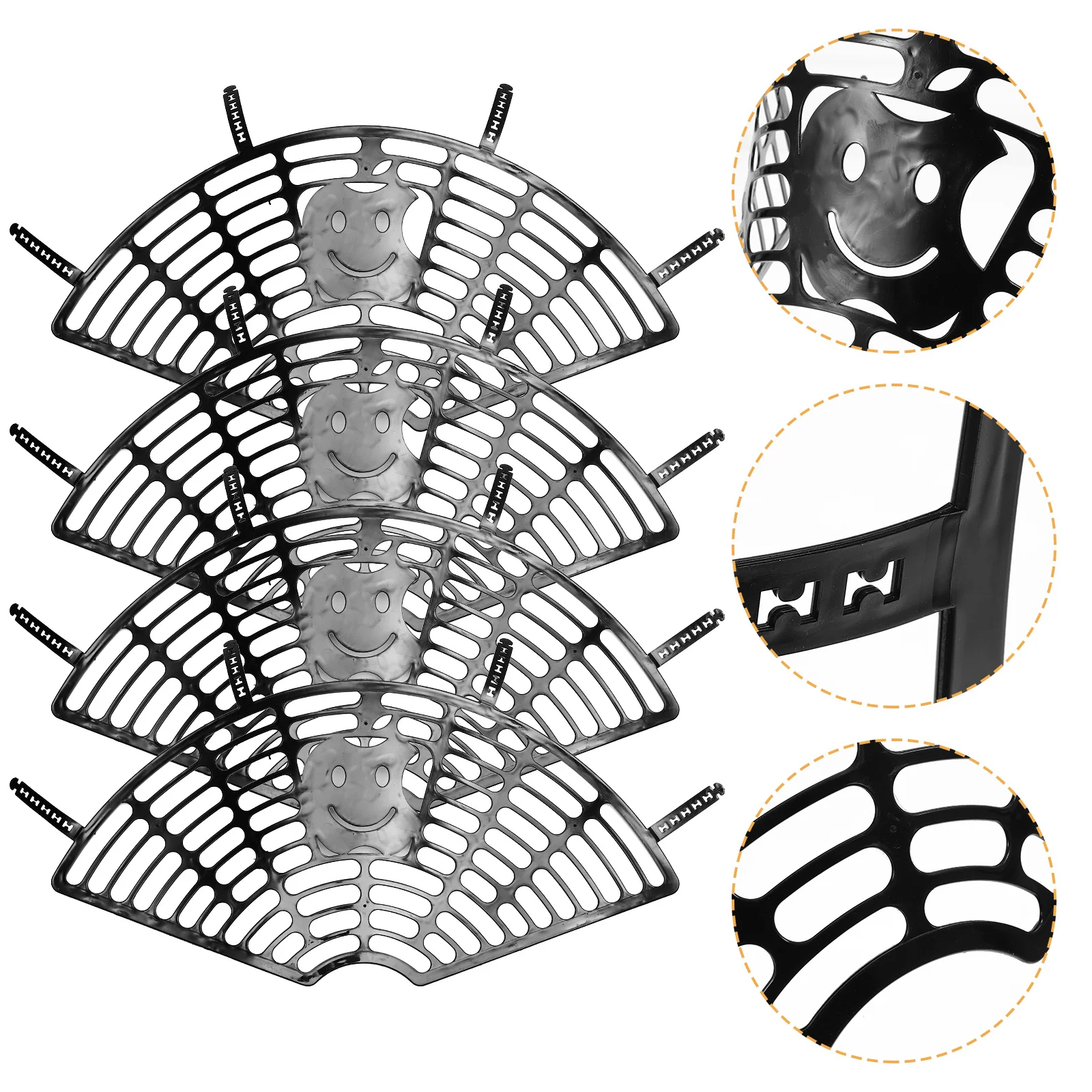 مجموعتان من ملحقات الدراجة المتينة للمقعد الخلفي للأطفال، أداة حماية خفيفة الوزن سهلة التركيب لدراجات الأطفال باللون الأسود #5