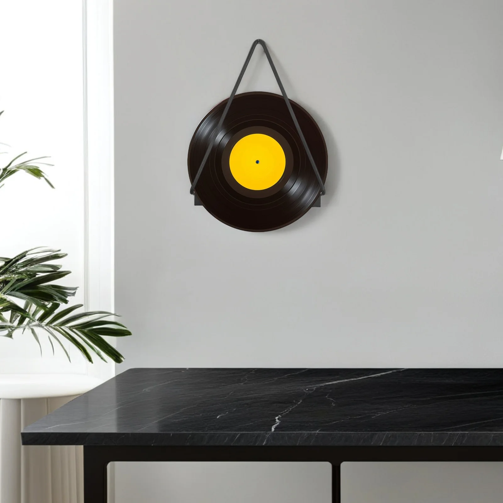 

Record Storage Rack Wall Hanging Iron Shelf Durable Metal Spacesaving Room Shelves Vinyl Holder