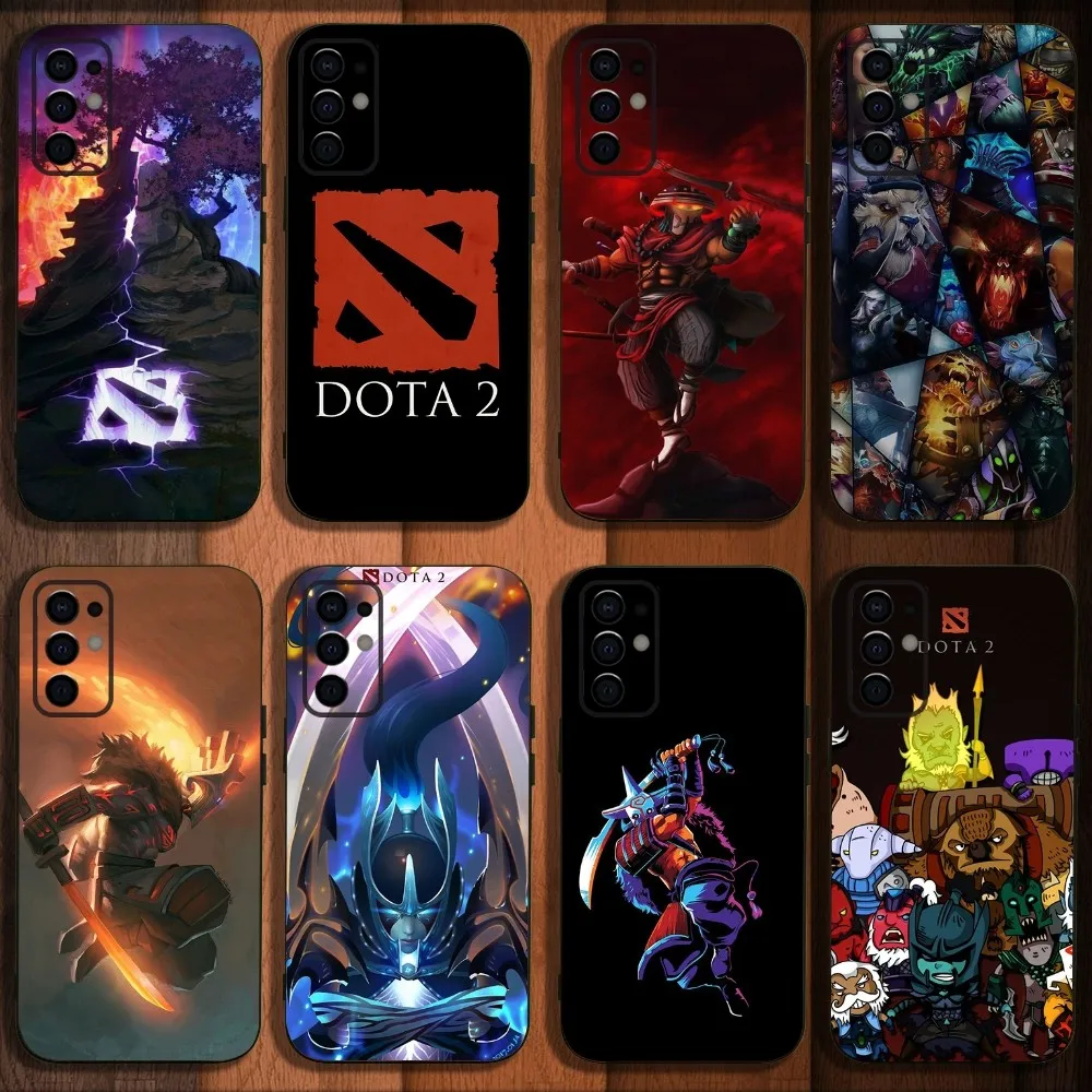 حافظة هاتف D-Dota 2 Hot Game لهاتف سامسونج S24,S21,S22,S23,S30,Ultra,S20,Plus,Fe,Lite,Note,10,9,5G غطاء ناعم أسود