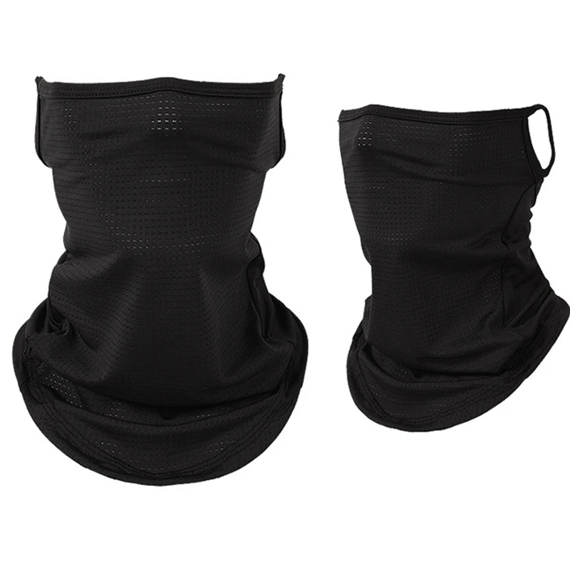 

Bicycle Cycling Anti-UV Ice Silk Head Cover Sunscreen Bicycle Fishing Headband Breathable Quick Dry Washable Earloop Shield Mask