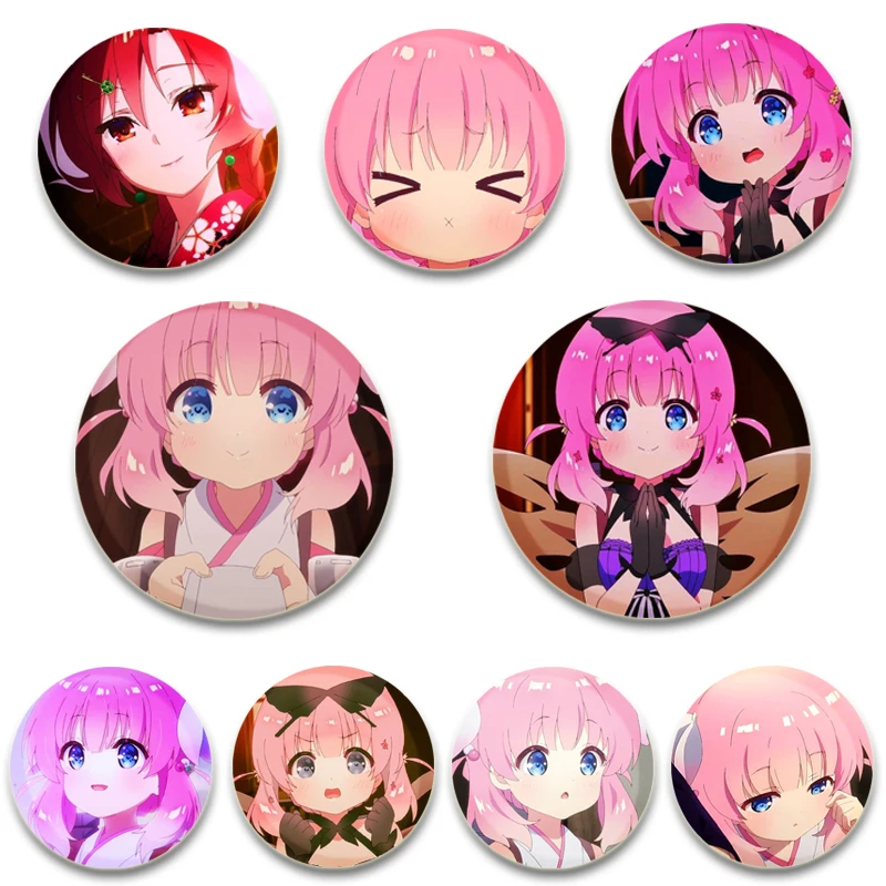 

32/44/58mm Anime Haigakura Badge Tinplate Plastic Pins Button Brooches for Clothing Hat Backpack Decoration Souvenir Gifts