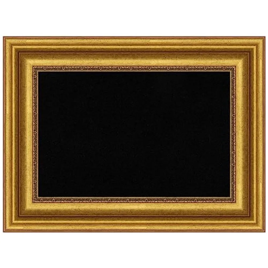 

Черная пробковая доска для стен 18x24, доска для заметок с золотой рамкой, маленькая пробковая доска для офиса, декор для дома, традиционная пробковая доска для организации пространства