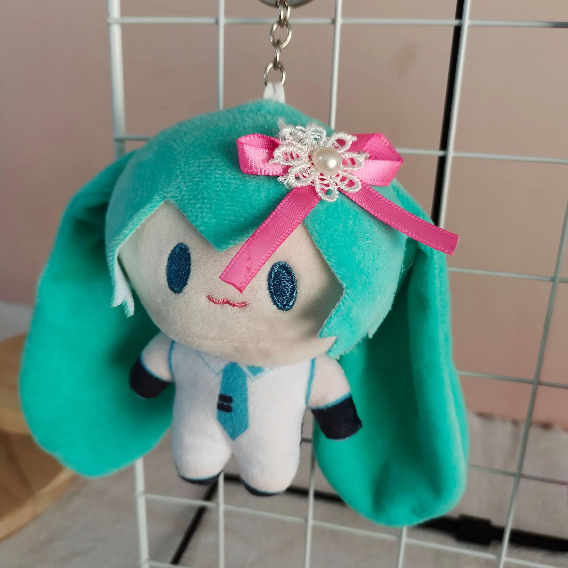 Hatsune Miku Anime Fufu Plush Stuffed Toys for Itabag Backpack Bags Pendant Keychain Toys Hatsune Miku Anime Figure Fufu Gifts