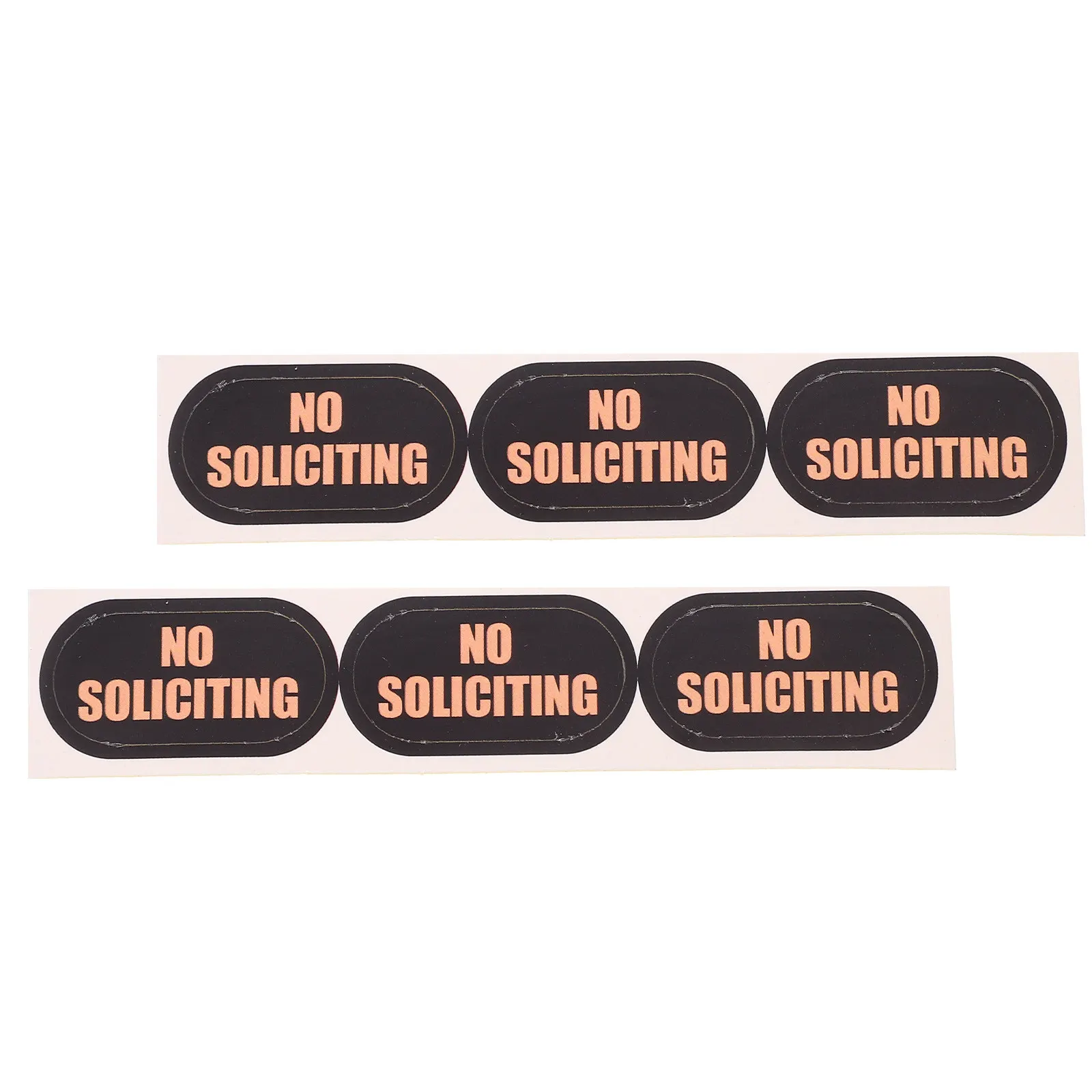 2Sheets No Soliciting Sign for Front Door Yard Home PVC Weatherproof Stylish Cling Sticker Easy Apply No Soliciting Window Door