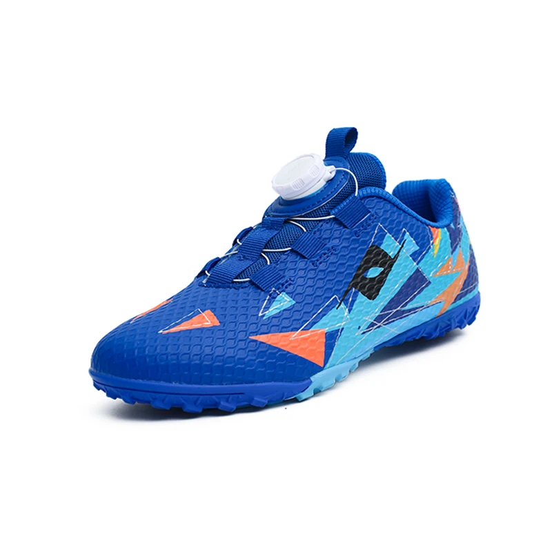 New Soccer Shoes Children's Soccer Shoes Youth Outdoor Turf Sports Training Shoes Rubber Sole Field Athletic Shoes