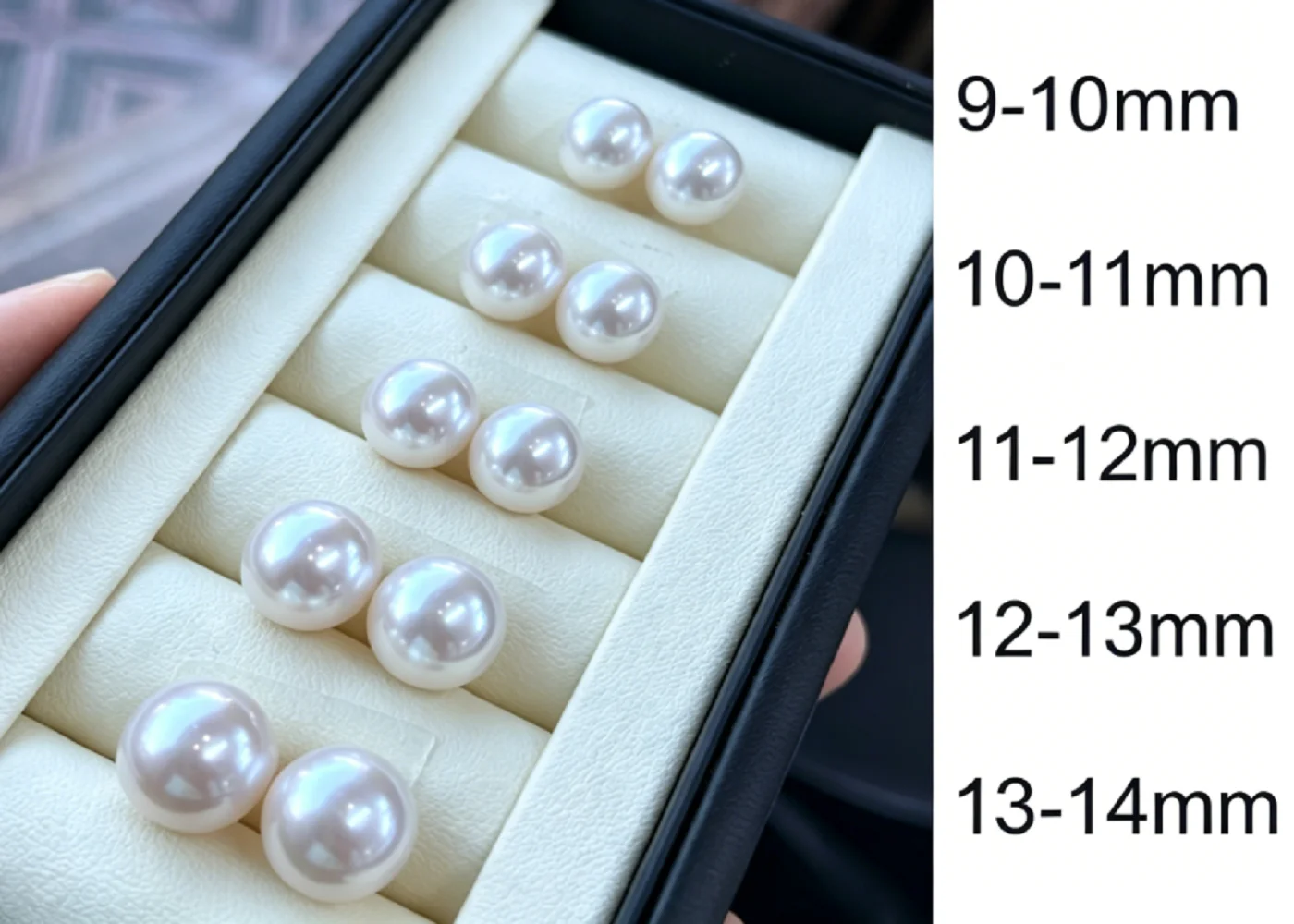 Natural Pearl - Non porous Pearl -1 Pair