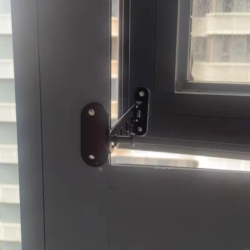 24BA Adjustable Window Limiters Tilt Control Window Stopper Carbon Steel Window Safety Lock Hardware Easy to Install