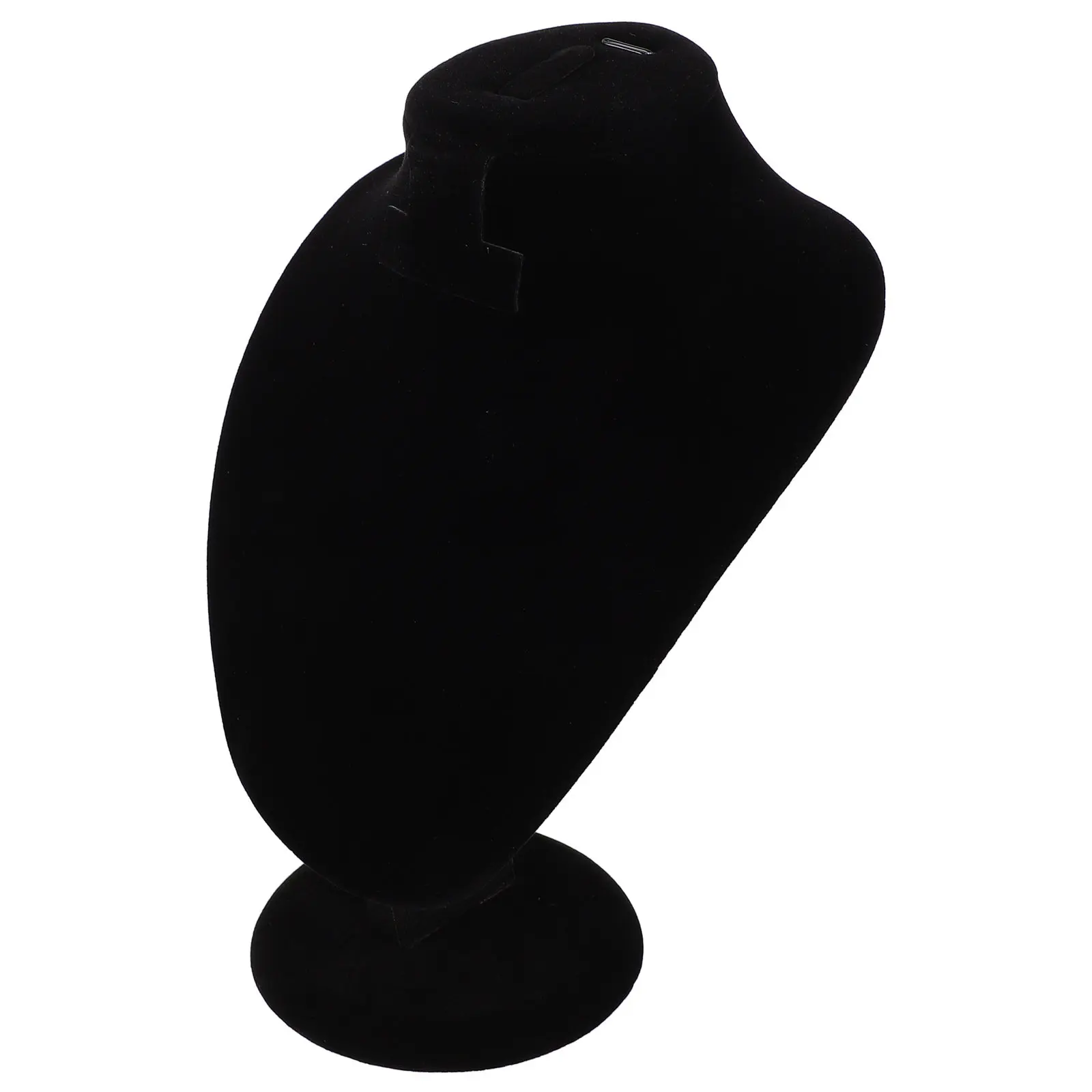 

Black Necklace Display Stand Jewelry Mannequin Bust Lint Jewelry Display Holder Necklace Organizer Storage for Selling Home