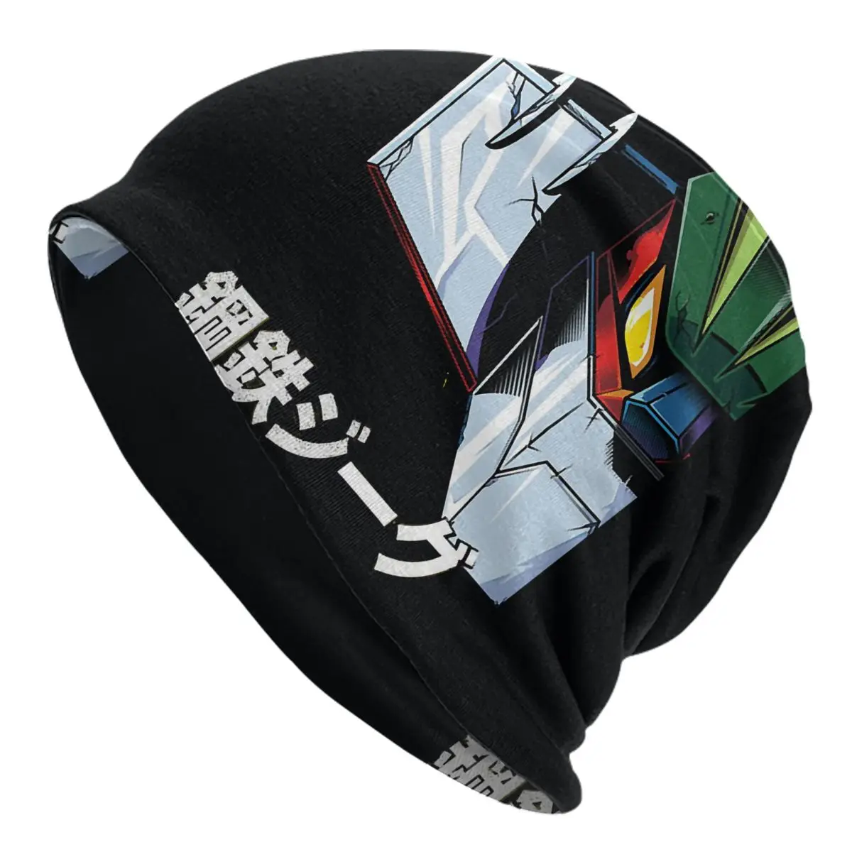 

Half Steel Jeeg Big Shooter Robot Anime Washed Thin Bonnet Outdoor Casual Beanies Protection Men Women Hats