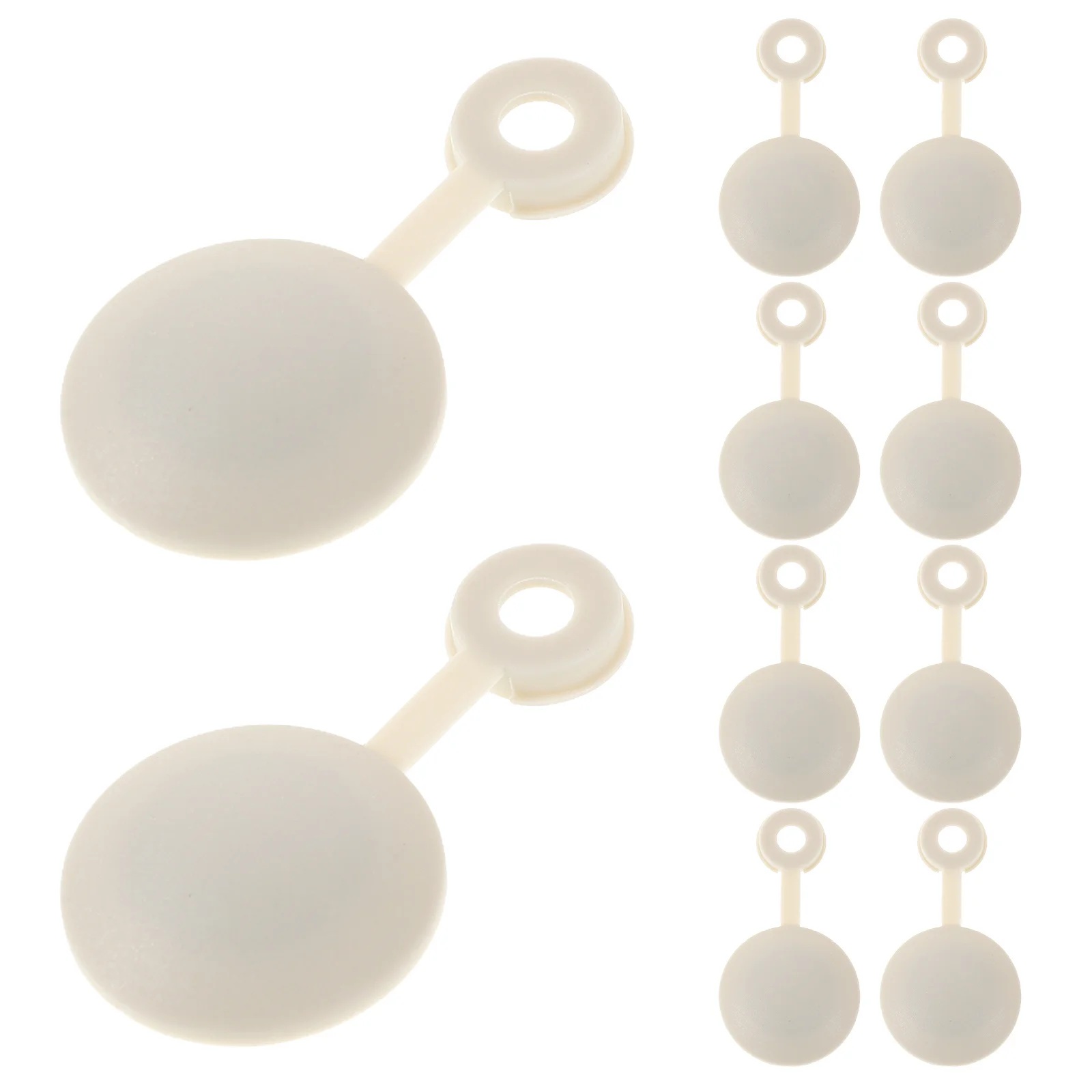 

10Pcs Versatile Folding Screw Cover Caps Plastic Screw Head Protection for Clean Interior Look Shutter Cover Caps