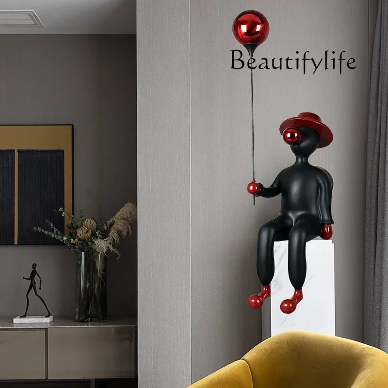 

Modern abstract bubble blowing figure sculpture board room study sales office living room entrance ornament