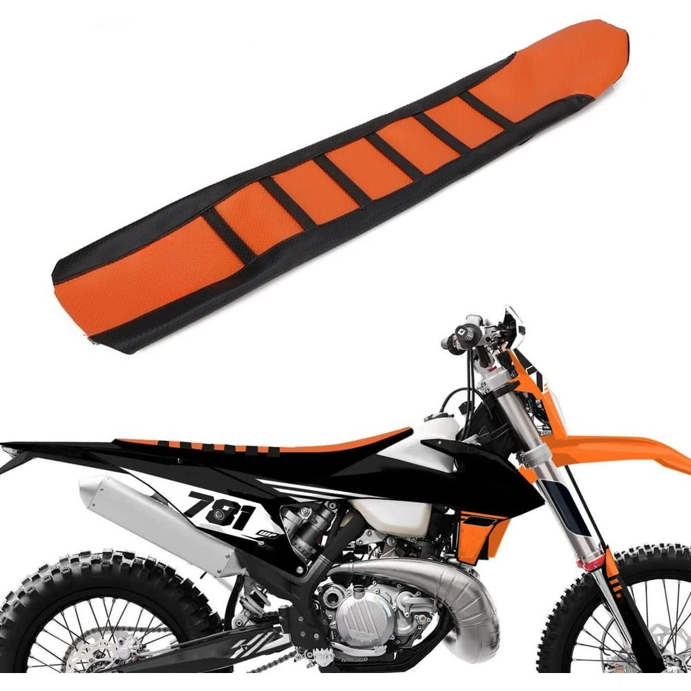 

Motorcycle Seat Cover for 85-105 SX, 125 EXC, 150 SX XC, 200-300 EXC XC-W, 350-450 SX-W, 500-525 SX, Orange