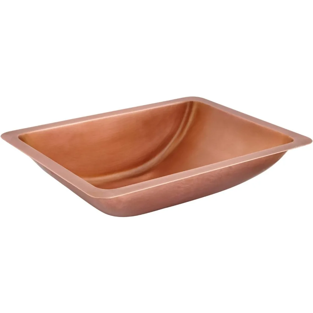 

419413 Медная раковина для ванной комнаты под креплением 20 дюймов — античная медная патина