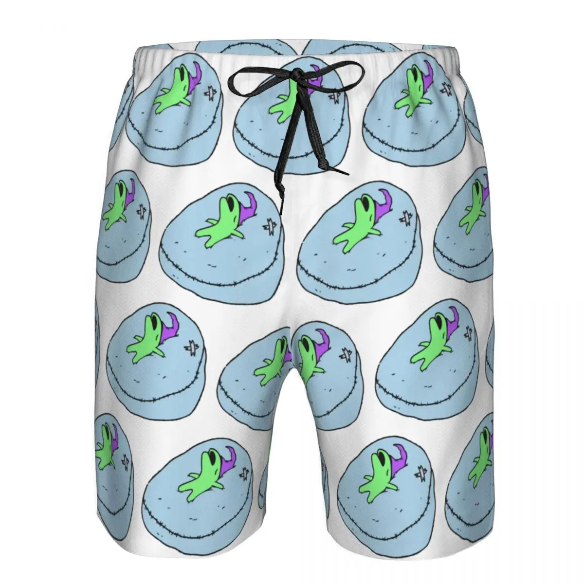 Glep Sleeping Smiling Friends Trunks Beach Board Shorts Casual Quick Dry Swim Summer Men Pants