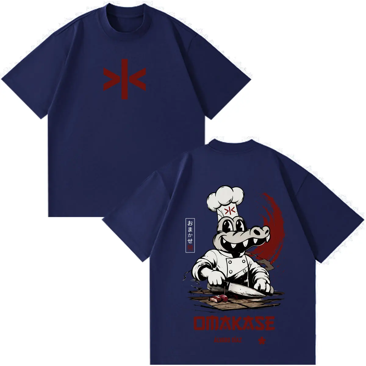 Alvaro Diaz Omakase Album 2026 Tour Merch T-Shirt für Männer und Frauen, ästhetisches Trend-T-Shirt, kurzärmeliges, lässiges, lockeres T-Shirt aus Baumwolle – Detail 4
