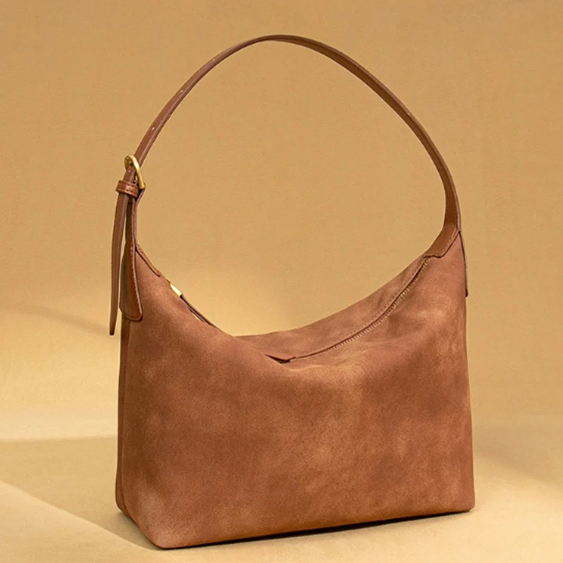 

New Frosted High-Quality Single Shoulder Underarm Bag Casual Large Capacity Small Square Bag Retro Women Handbag