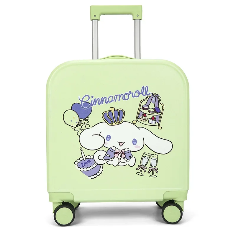 مرحبا كيتي الكرتون الطفل حقيبة سانريوس الأطفال الأمتعة فتاة صغيرة 20 بوصة كلمة المرور الصعود صندوق طالب حقيبة سفر