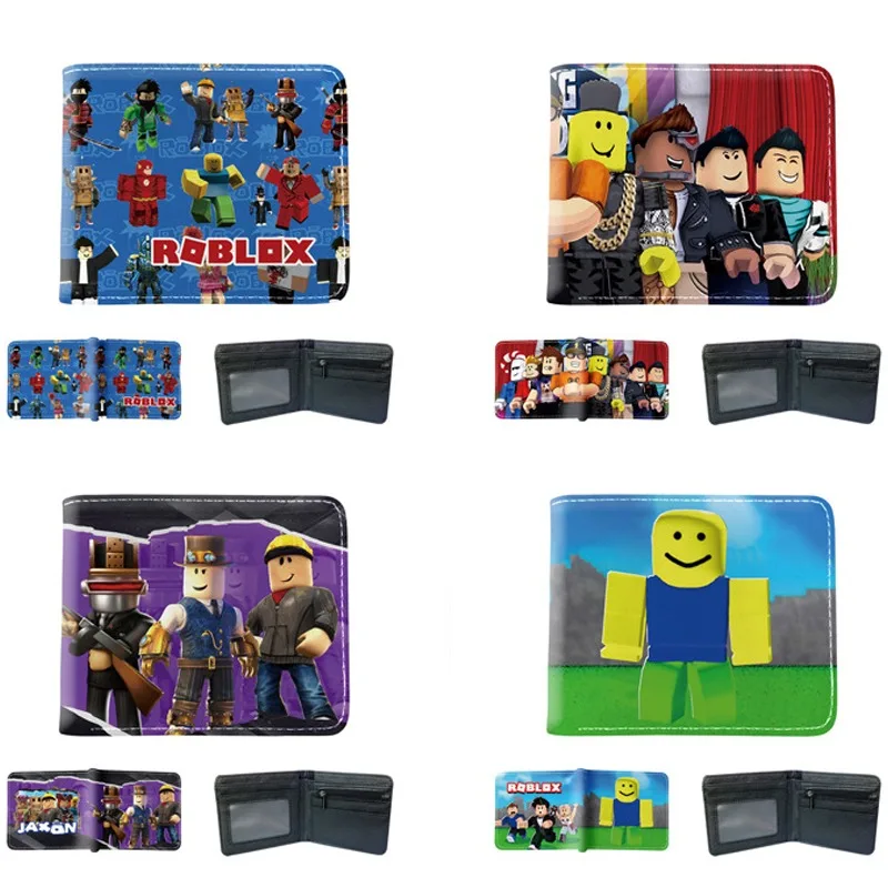 نمط جديد ROBLOX البضائع الطرفية الإبداعية محفظة قصيرة أنيمي بو الجلود المطبوعة محفظة نسائية للعملات المعدنية الضروريات اليومية الزخرفية #6