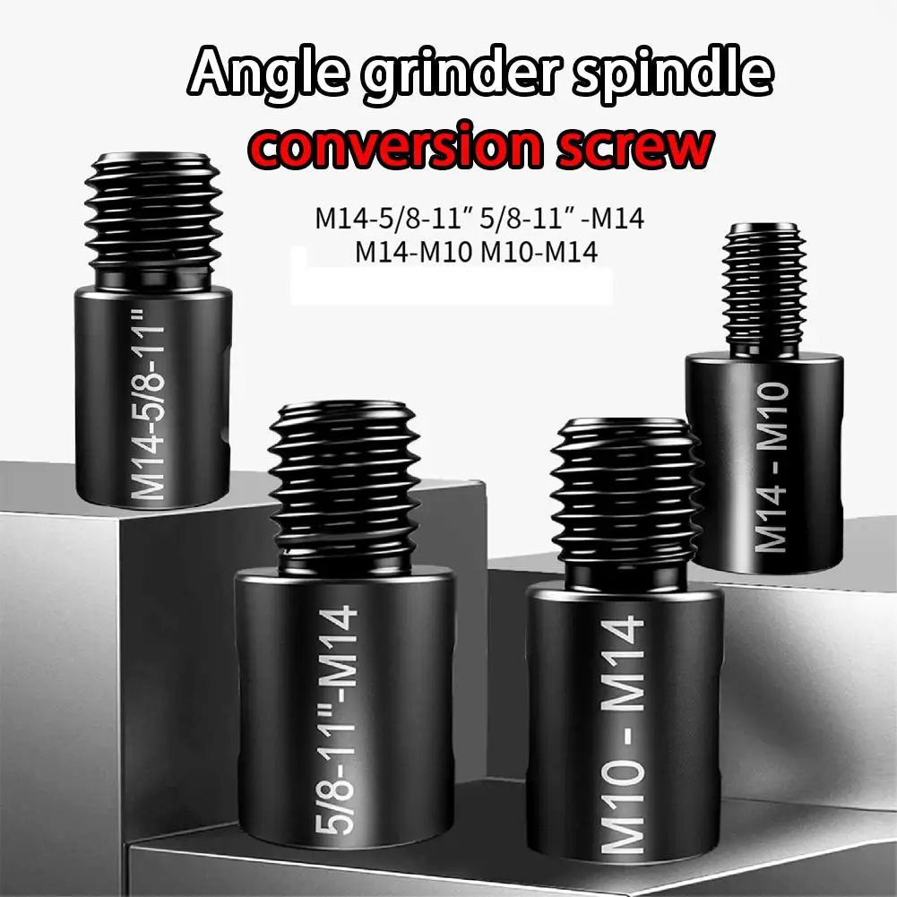 M14 to 5/8-11 Angle Grinder Thread Adapter Electric Drill Converter Connecting Rod Power Tool Accessory for Polishing Disk