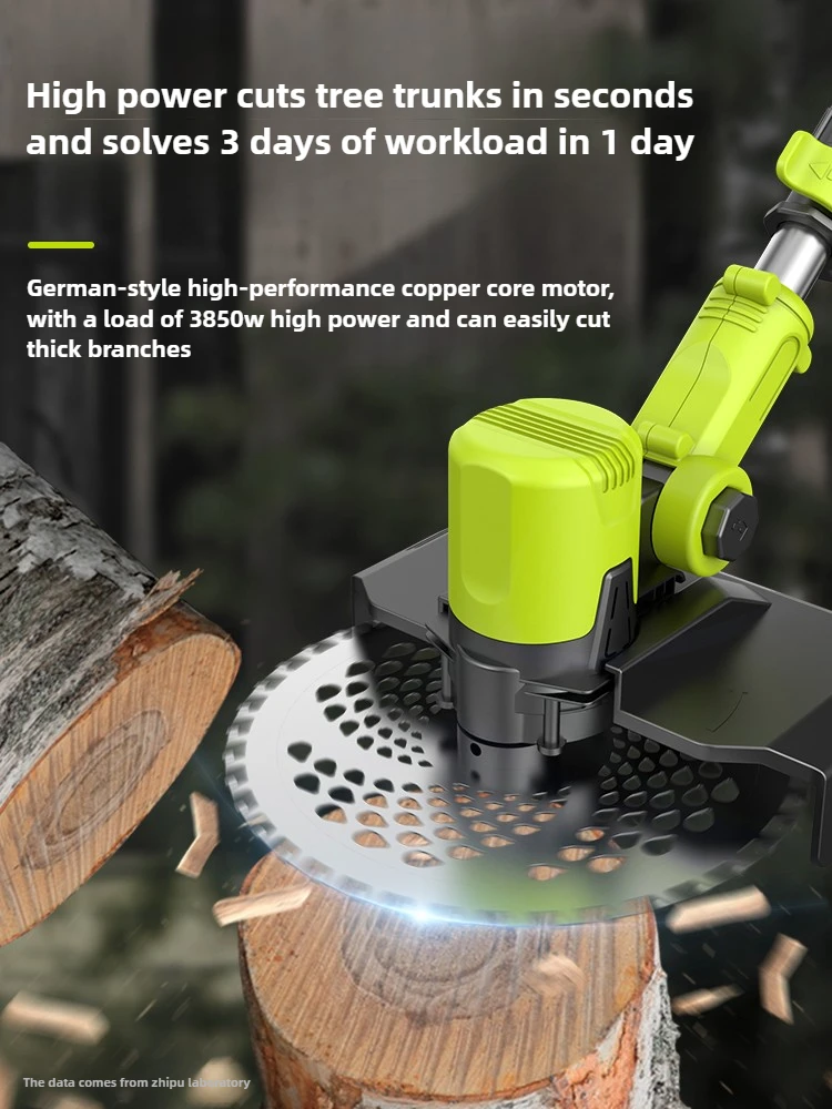 Electric lawn mower household small high-power lithium battery lawn mower rechargeable weeding artifact