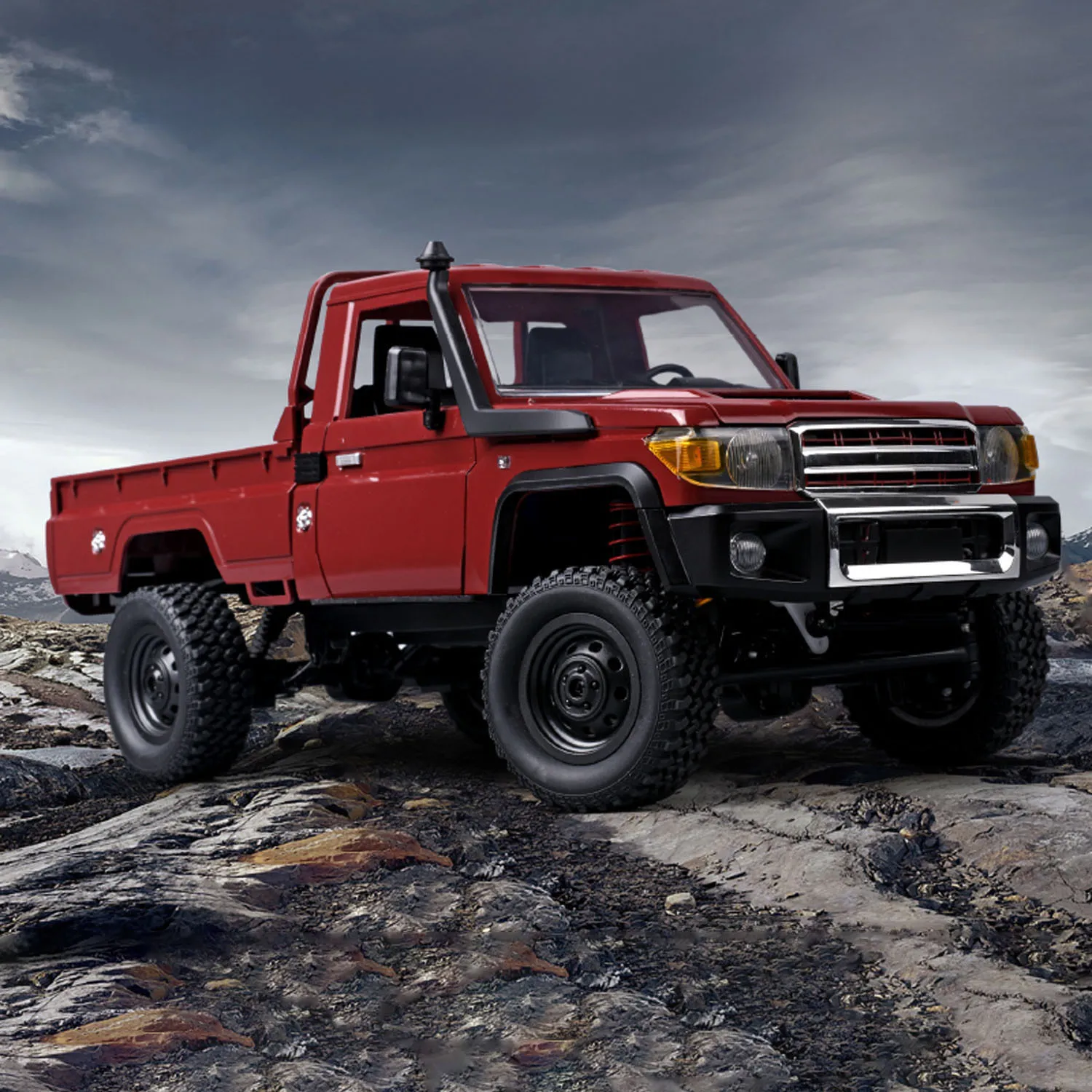 JJRC MN-82 1/12 Позашляховик с дистанционным управлением 4x4 Электромобиль 1,6 дюйма Открываемая задняя панель с зазором RC Модель гусеничного автомобиля