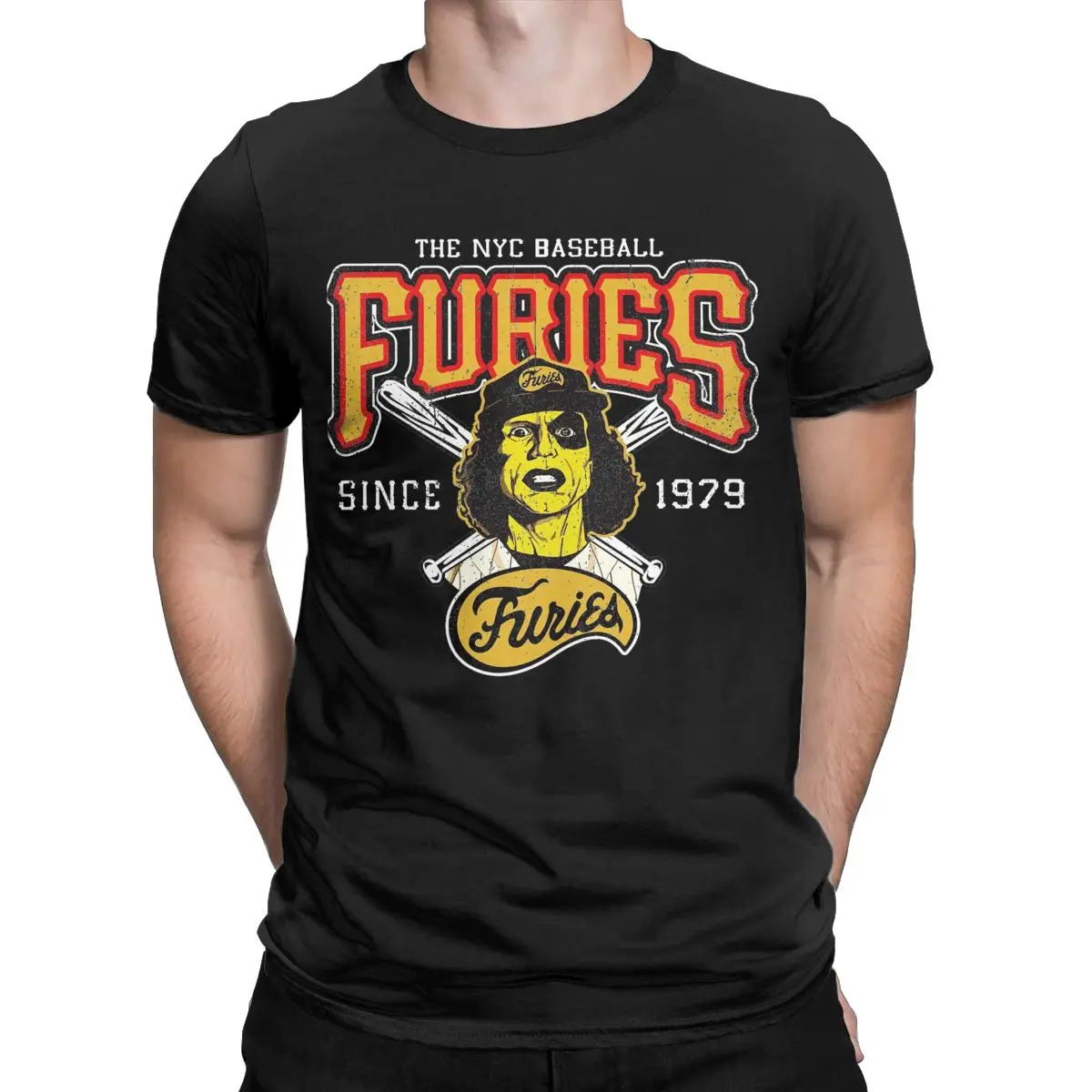 Baseball Furies From Warriors T-Shirt for Men Fashion Pure Cotton Tees Round Collar T Shirts Birthday Present Clothes