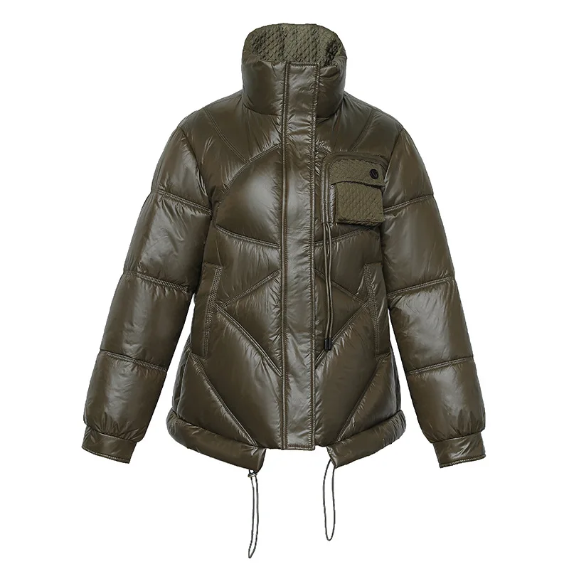 Verdickte Daunen jacke aus Baumwolle, neue lockere und modische warme Damen jacke