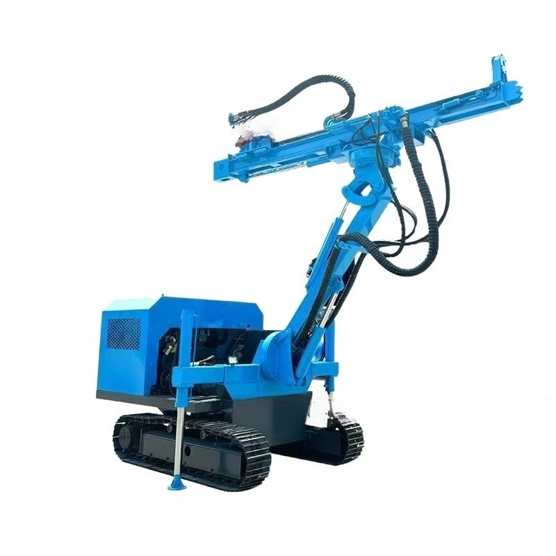 Small tunnel anchor drilling rig multi-angle crawler anchor drilling machine