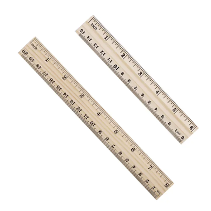 15CM 20CM 30CM Multi-function Wooden Ruler Double Sided Sewing Patchwork Feet Tailor Yardstick Cloth Cutting Rulers