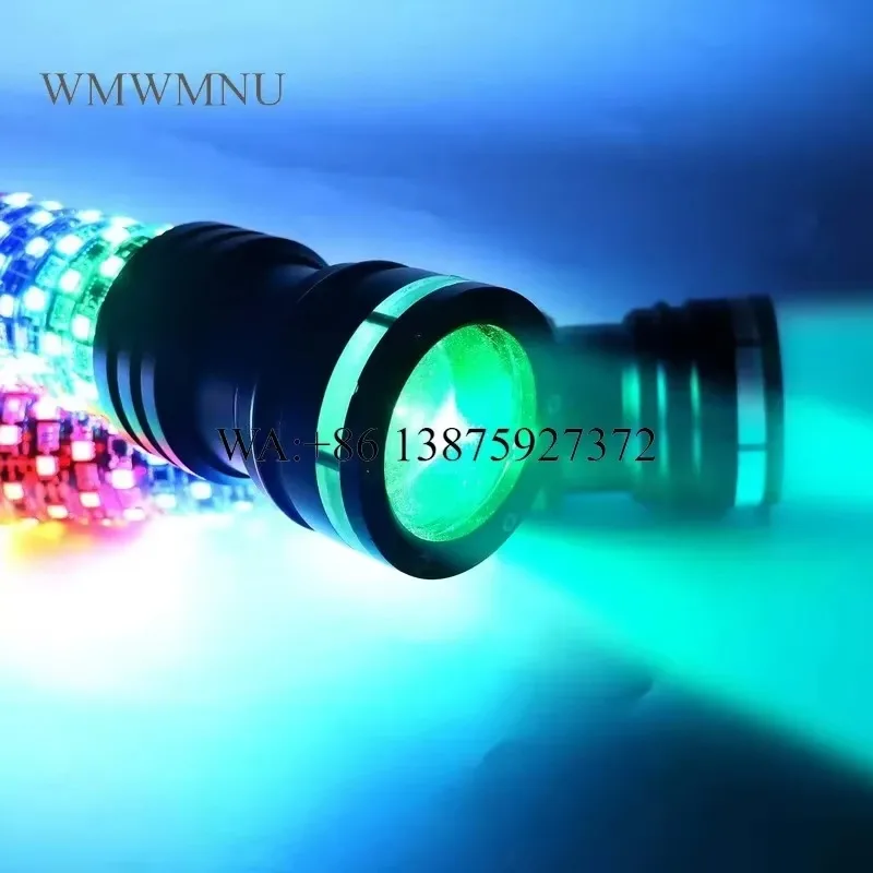 Wmwmnu for Bright LED Fat Whip 2 in 1 Thick Top Light APP Control Chasing RGB Color 2.2inch Diameter Alien Style