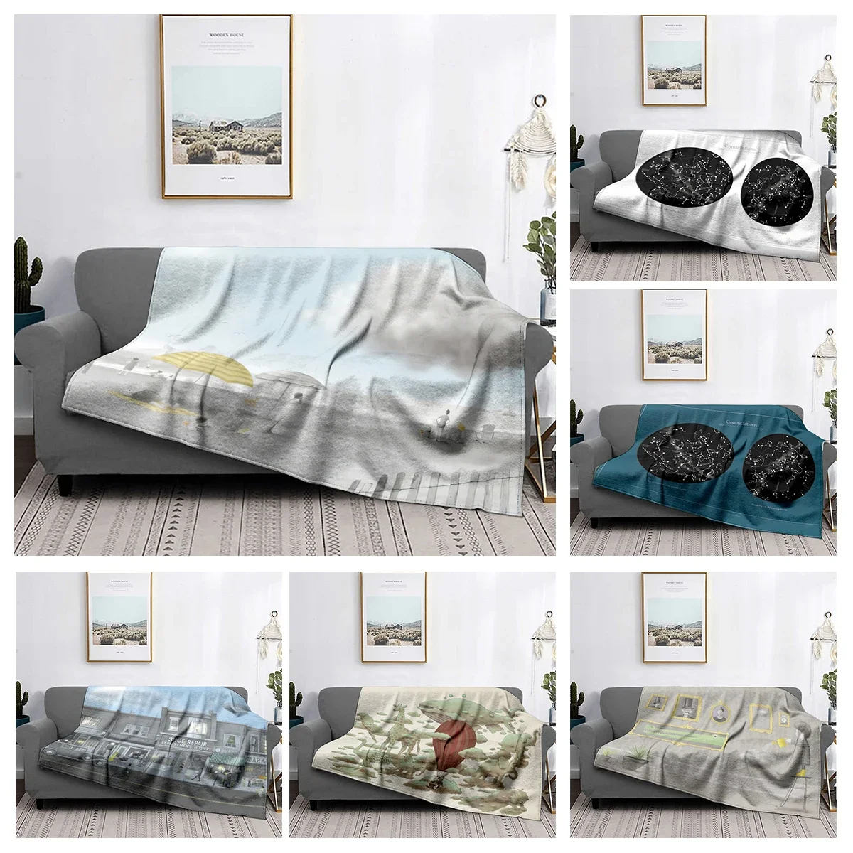 Home decoration plush Sofa blanket  Animal World Bedspread on the bed  fluffy soft blankets thick blanket for winte