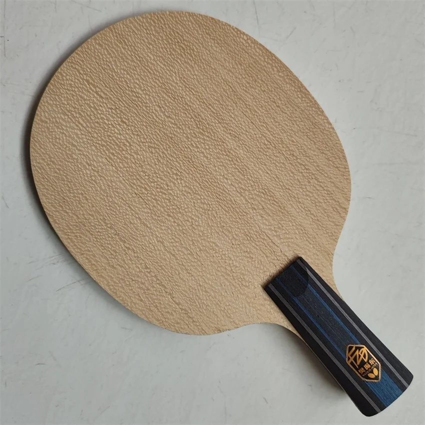 Raqueta de tenis de mesa de alta calidad, 5 madera + 2 Alc, ventilador VIS de 7 capas hecho a mano, placa Base con estructura grabada Alc