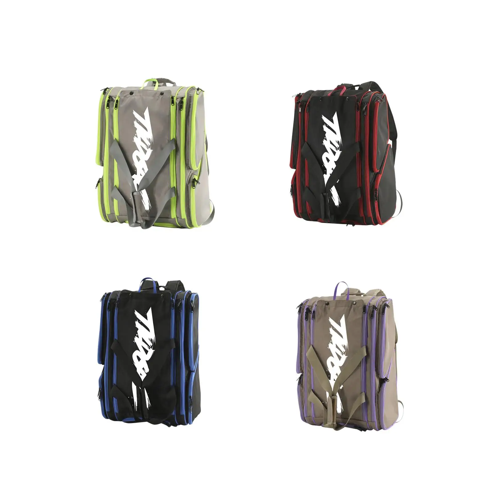 Pickleball Bag Gear Storage Bag Carry Bag Adjustable Straps Sports Backpack