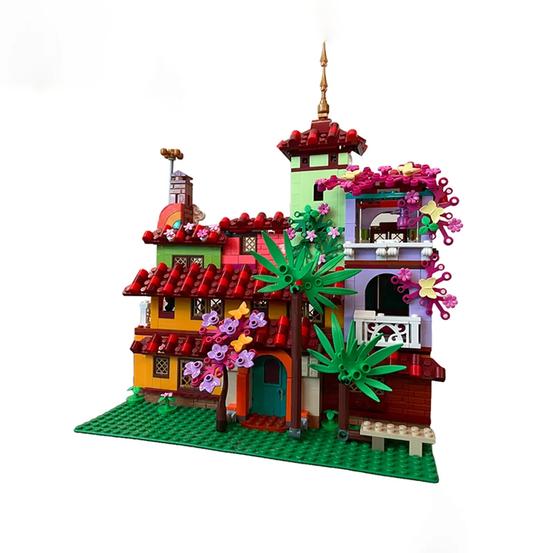 977개 MOC 엔칸토 마드리갈 하우스 대체 모델 블록 크리스마스 선물 조립 장난감 DIY 아이디어 교육용 브릭 어린이용