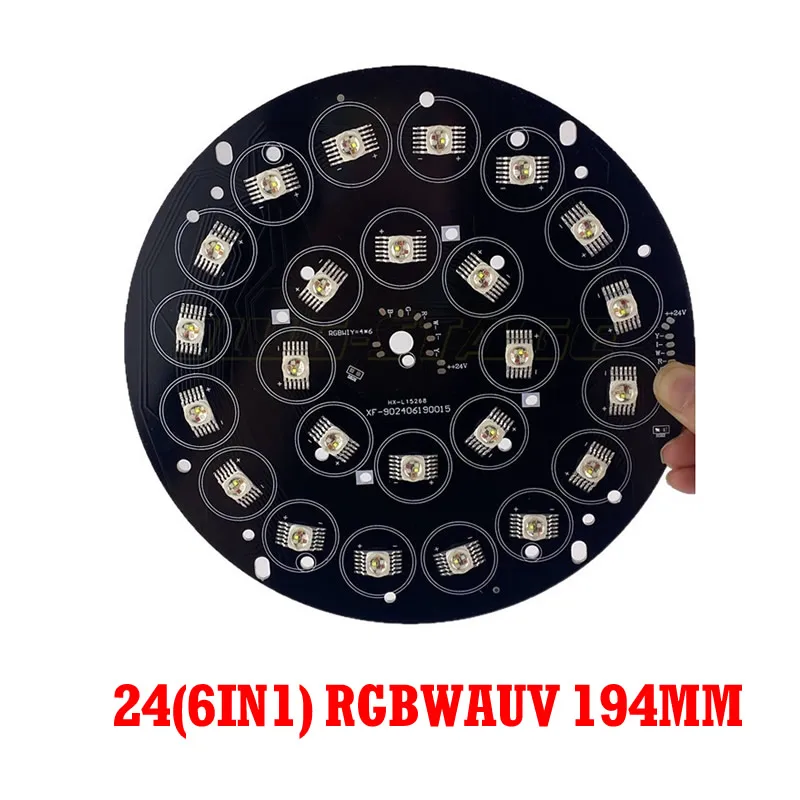194mm 24x18W LED Par Light LED Light Plate 24V LED Module Repair Parts RGBWA UV Aluminum plate+LED chip