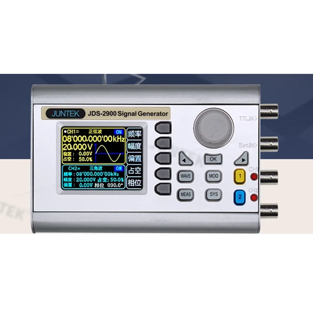 Imagem -06 - Dual Channel Dds Função Arbitrária Wave Signal Source Generator Freqüência Counter Sweeper Totalmente Cnc Jds2900