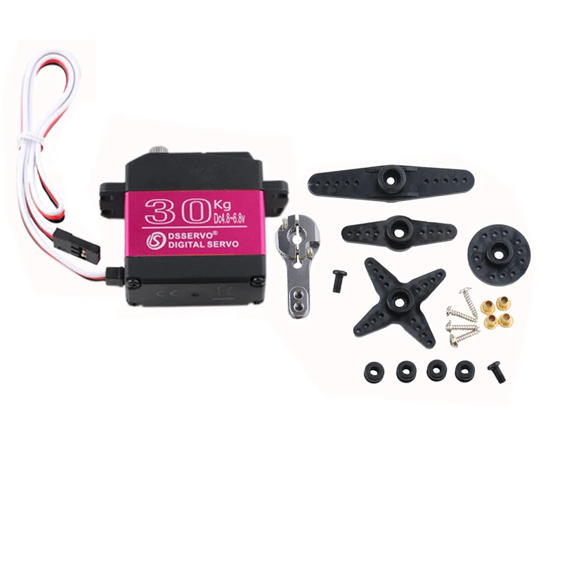 4PCS 30KG DS3230 Pro Digital Servo Motor Steel Gear Large Torque 180/270 Degree Servo DIY Parts For RC Car/Crawler/Robot Model