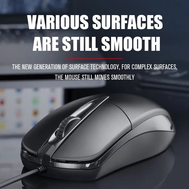 USB Wired Computer Mouse Optical Mouse Gamer PC Laptop Notebook Computer Mouse Mice for Office Home Use