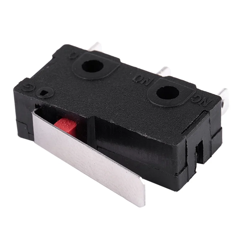 

B03C-200Pcs AC 125V 250V 5A SPDT 3-контактный мгновенный пластиковый микроконцевой выключатель черный + серебристый
