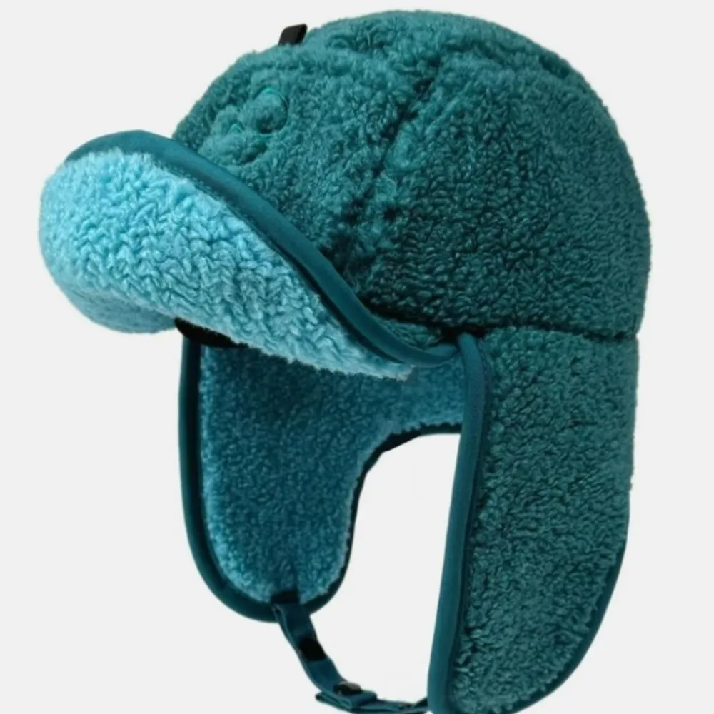 Autumn Winter Lamb Velvet Thunder Hat Flower Embroidered Windproof Lei Feng Hat Keep Warm Cold-proof Flying Hats Women Men