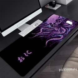 Octopus Large Black Mousepad Gamer Mousepads Keyboard Mat Desk Rug Beast Pc HD Desk Mats Company Mouse Pad For Gift